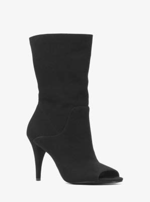 michael michael kors elaine suede open toe boot|Michael Michael Kors Elaine Open Toe Boot .